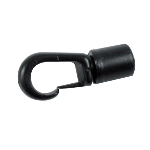 Nylon hook black for 5-6mm elastic