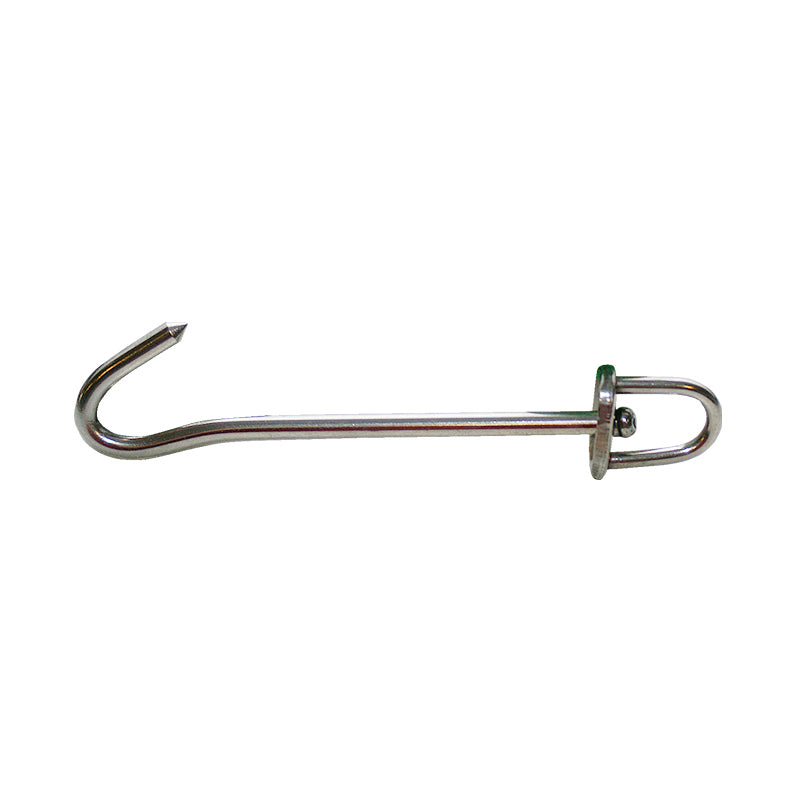 Sail hook stainless w/swivel 100 mm