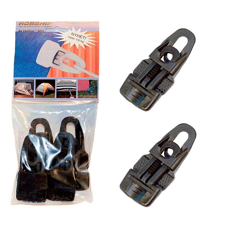 Tarpaulin Clips Black bag Á 4 pcs. - Kt. À 15 Bags