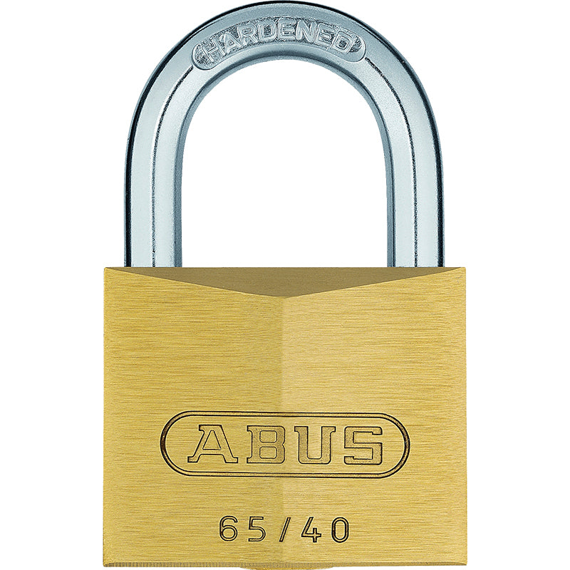 ABUS Hængelås 65/40 messing m/kort bøjle 40 mm