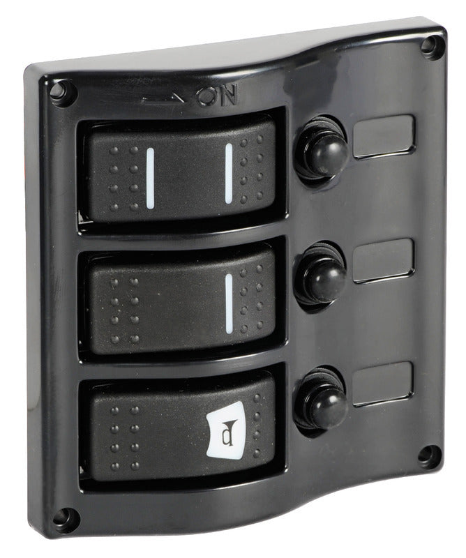 Control panel flush rocker switches pol.graphite