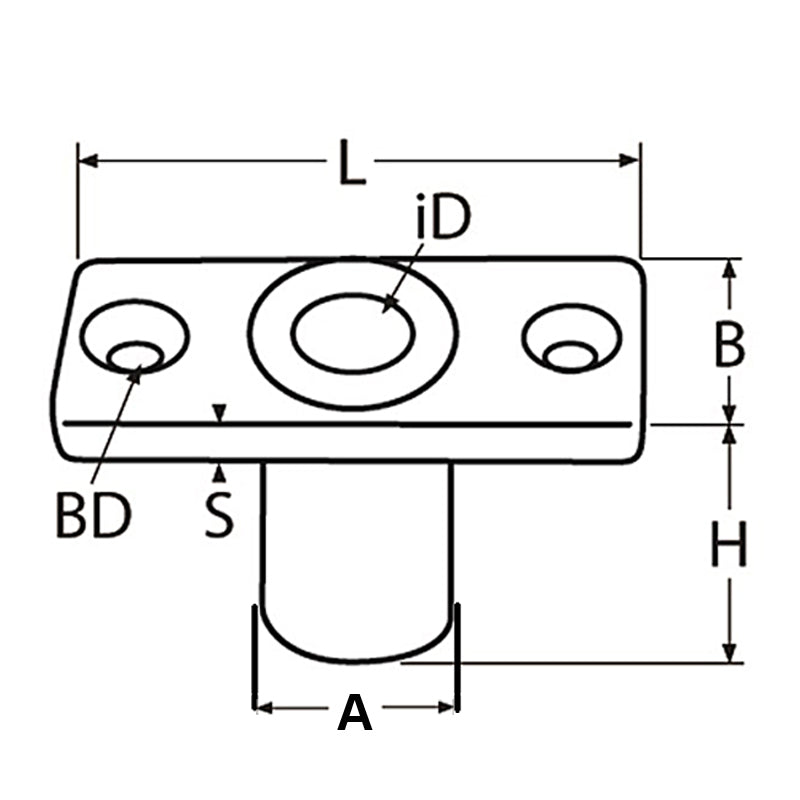 Åretolde galvaniseret Dyb.70mm