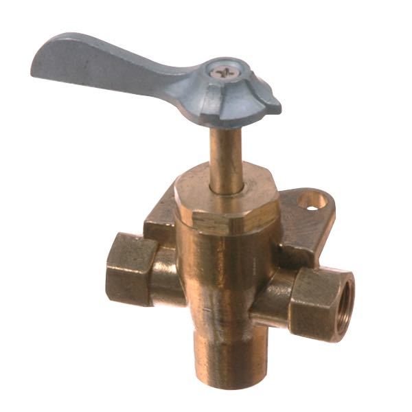 Fuel tap 3-way 1/4"
