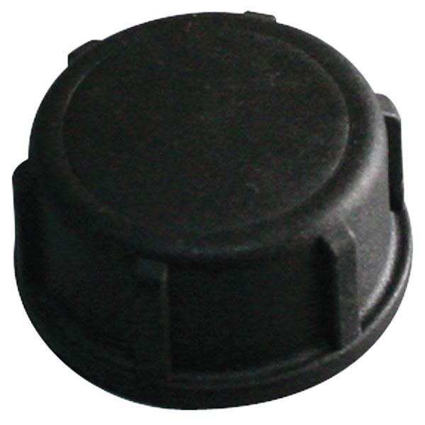Plastic cover black 3/4" thread