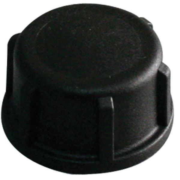 Plastic cover black 1/2" thread