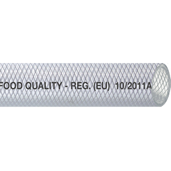 Klar pvc slange krydsvæv food quality