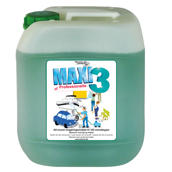 MAXI 3 rengøring