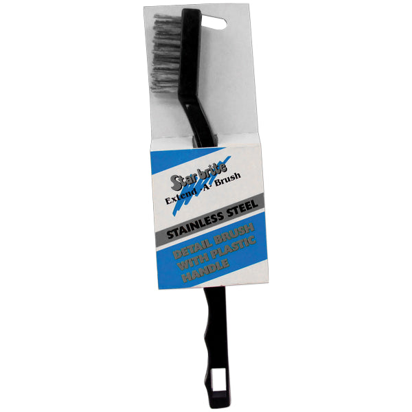 Star Brite mini brush with stainless steel bristles