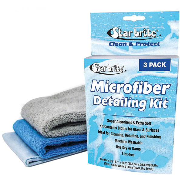 Star Brite microfiber cloth set, 3 pcs