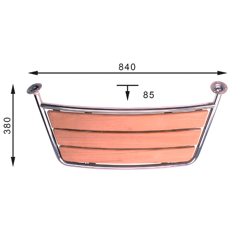 Badeplatform 380x1000mm