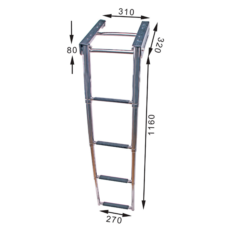 Bath ladder cassette 4 steps