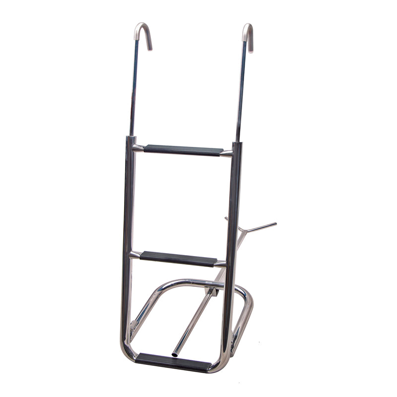 Bow ladder rf 2 steps L:920mm Brdr. 450 Pipe 25mm