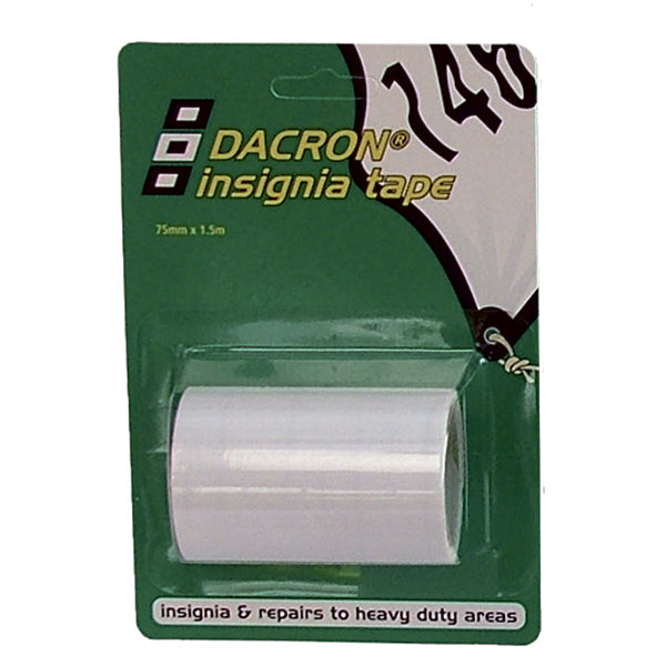 Dacron sail tape 75mm x 1.5m white