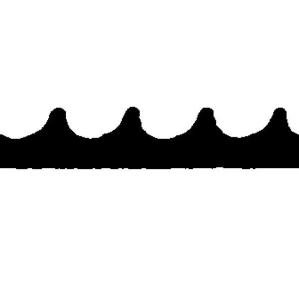 Gummimåtte 1200x3.0mm sort - løbendem