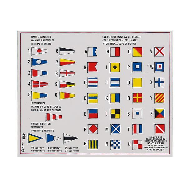 Tavle signalflag 17x13cm Trem