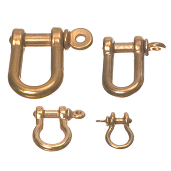 Messing sjækel 2 stk