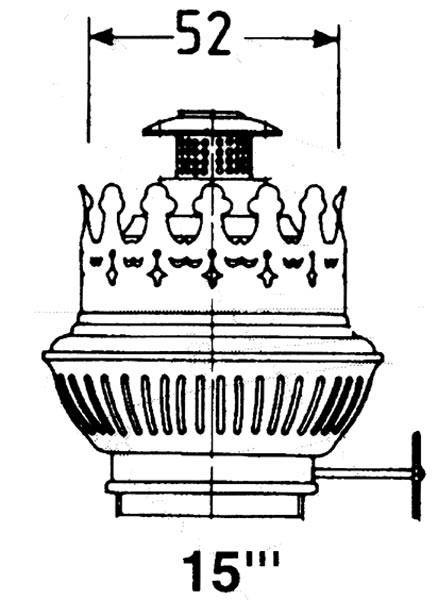 DHR Brænder messing
