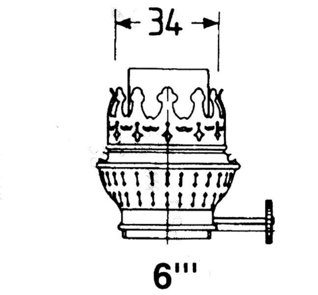 DHR Brænder messing