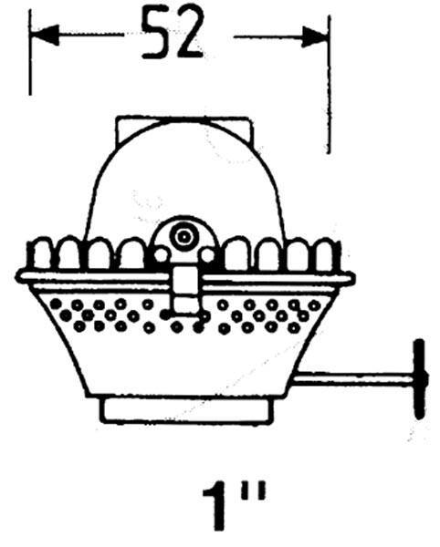 DHR Brænder messing