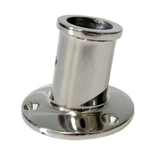 Flagstangsholder forkromet messing Ø25