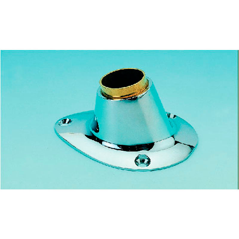 Flag base chromed brass Ø: 22-25mm
