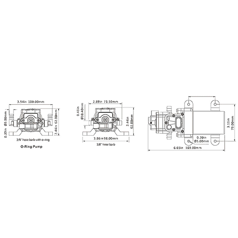 Pressure water pump 12V SEAFLO