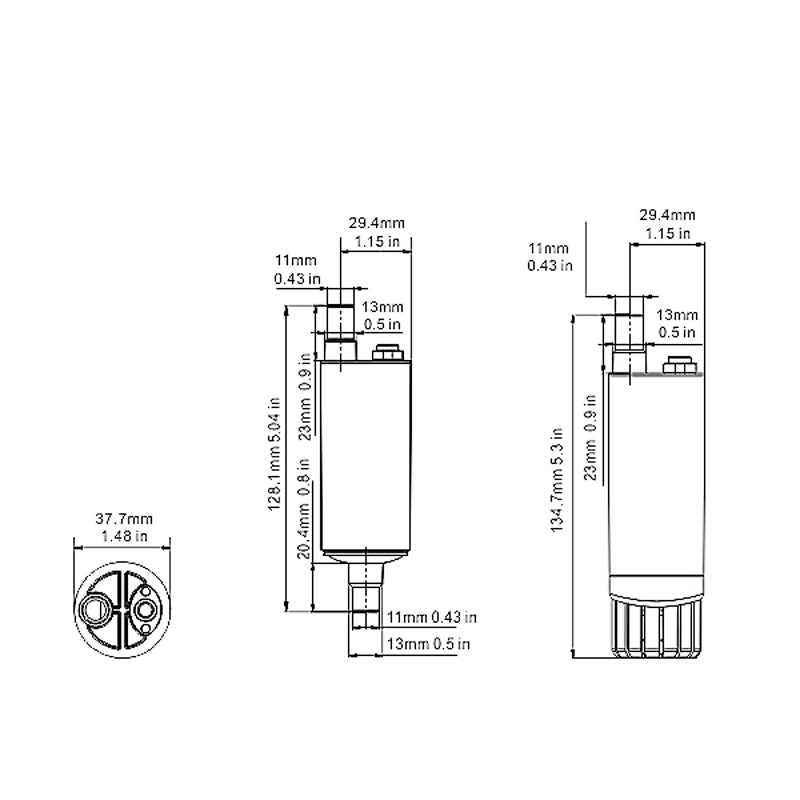 Dykpumpe combi inline 12V