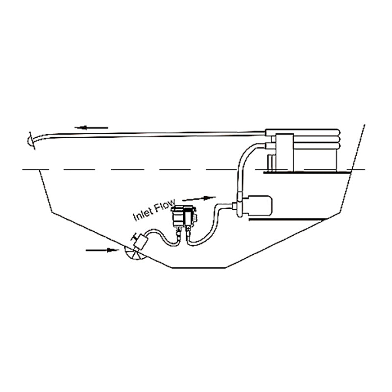 Seawater filter Ø hose 13.16.19mm