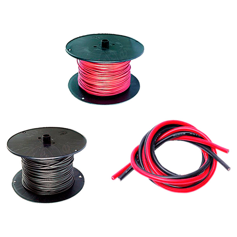 Wire single 10mm2 red tinned