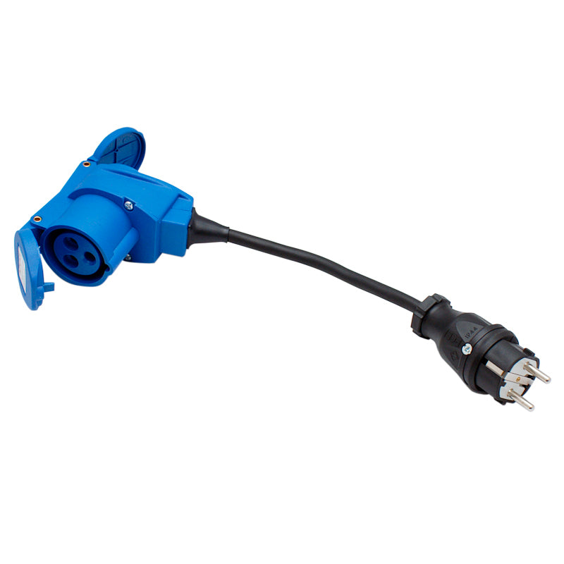 Adapter cable Schuko male-CEE/Schuko female