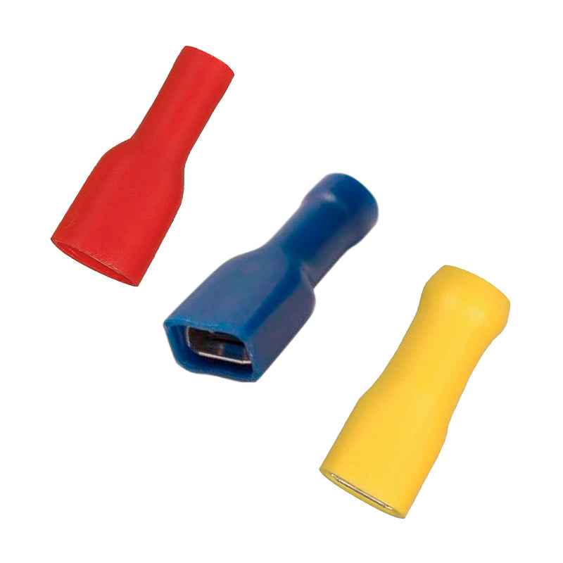 Flat connector Female Insulated Yellow 4-6 mm² 6.3x0.8 100 pcs