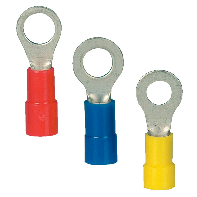 Cable lug ring ø5mm yellow 10 pcs