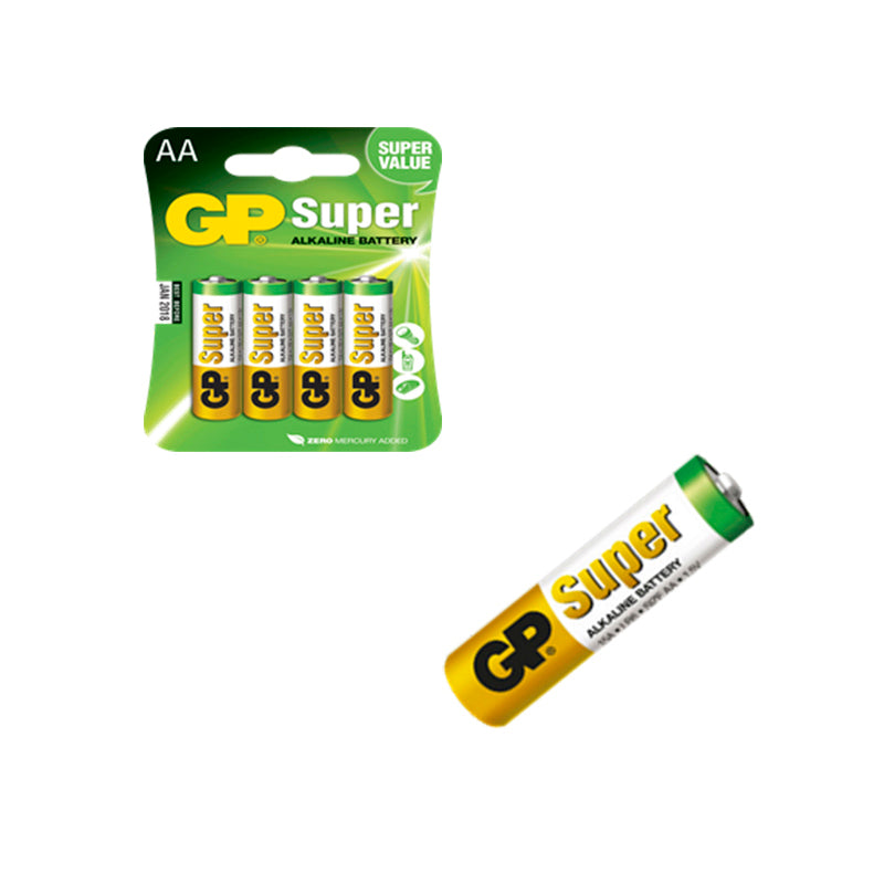 GP Super Alkaline 4-Pak LR 6 - AA 1,5V 14,5x50,5mm