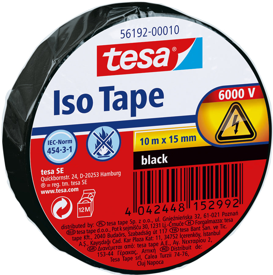 Insulation tape red 15mm x 10m