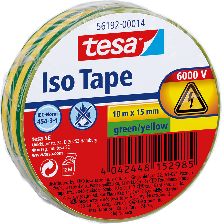 Insulation tape red 15mm x 10m