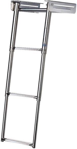 Bathing ladder stainless telescope 3 steps L.700