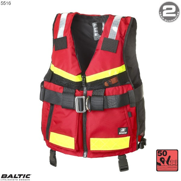 SAR sejlervest m. sele Rød BALTIC 5516