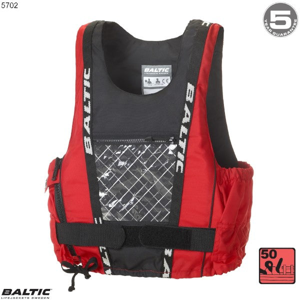 Dinghy Pro Jolle-, Kajak-, SUP vest Rød-Sort BALTIC 5702