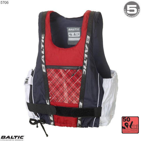 Dinghy Pro Jolle-, Kajak-, SUP vest Navy-Rød/Hvid BALTIC 5706