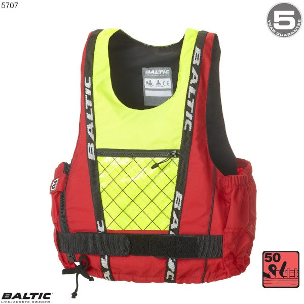 Dinghy Pro Jolle-, Kajak-, SUP vest Rød-UV_Gul BALTIC 5707