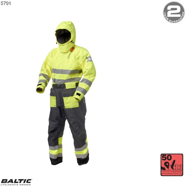 HiVis Flydedragt UV_Gul-Sort BALTIC 5791