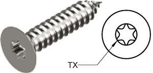 Self-cut. screw US A4 3.5x9.5 10/pc