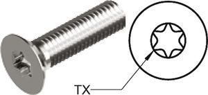 Machine screw US-M3x8 10 pcs TX10