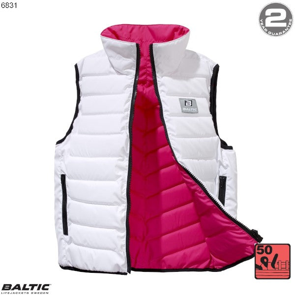 Flipper flydevest Unisex Hvid-Rosa BALTIC 6831