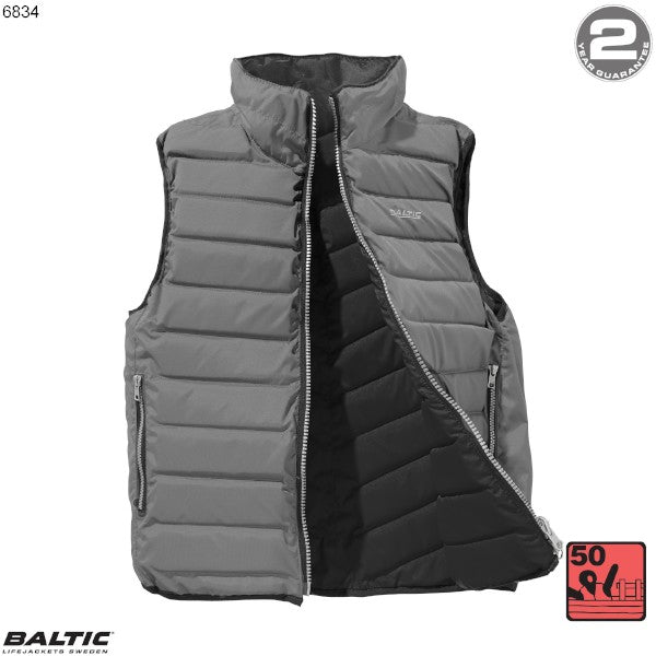 Flipper flydevest Unisex Sort-Grå BALTIC 6834