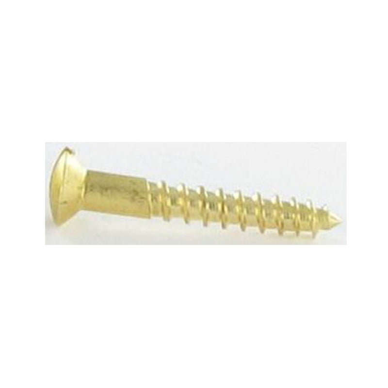 Wood screw brass RH M4x20 6/pc