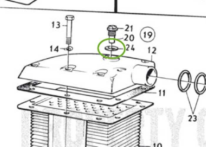 Gasket for large zinc