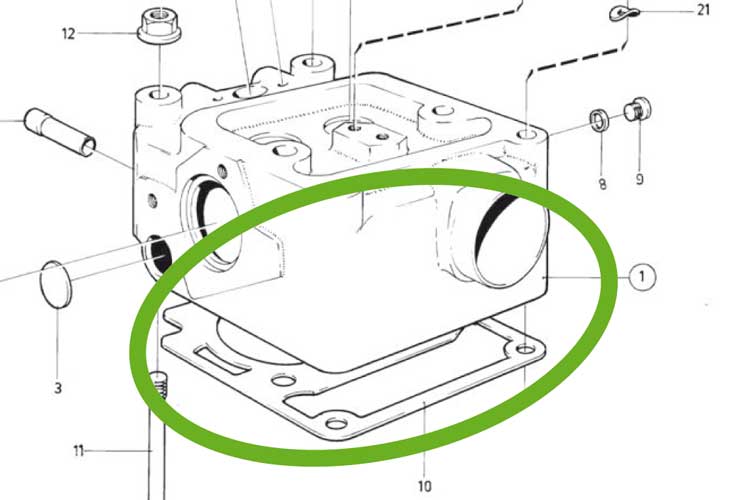 Head gasket MD1B-MD2B-MD3B