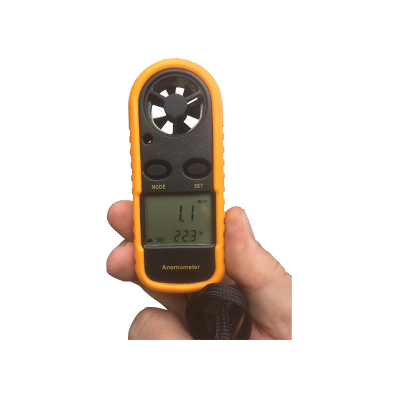 Anemometer hand-held rubber coated