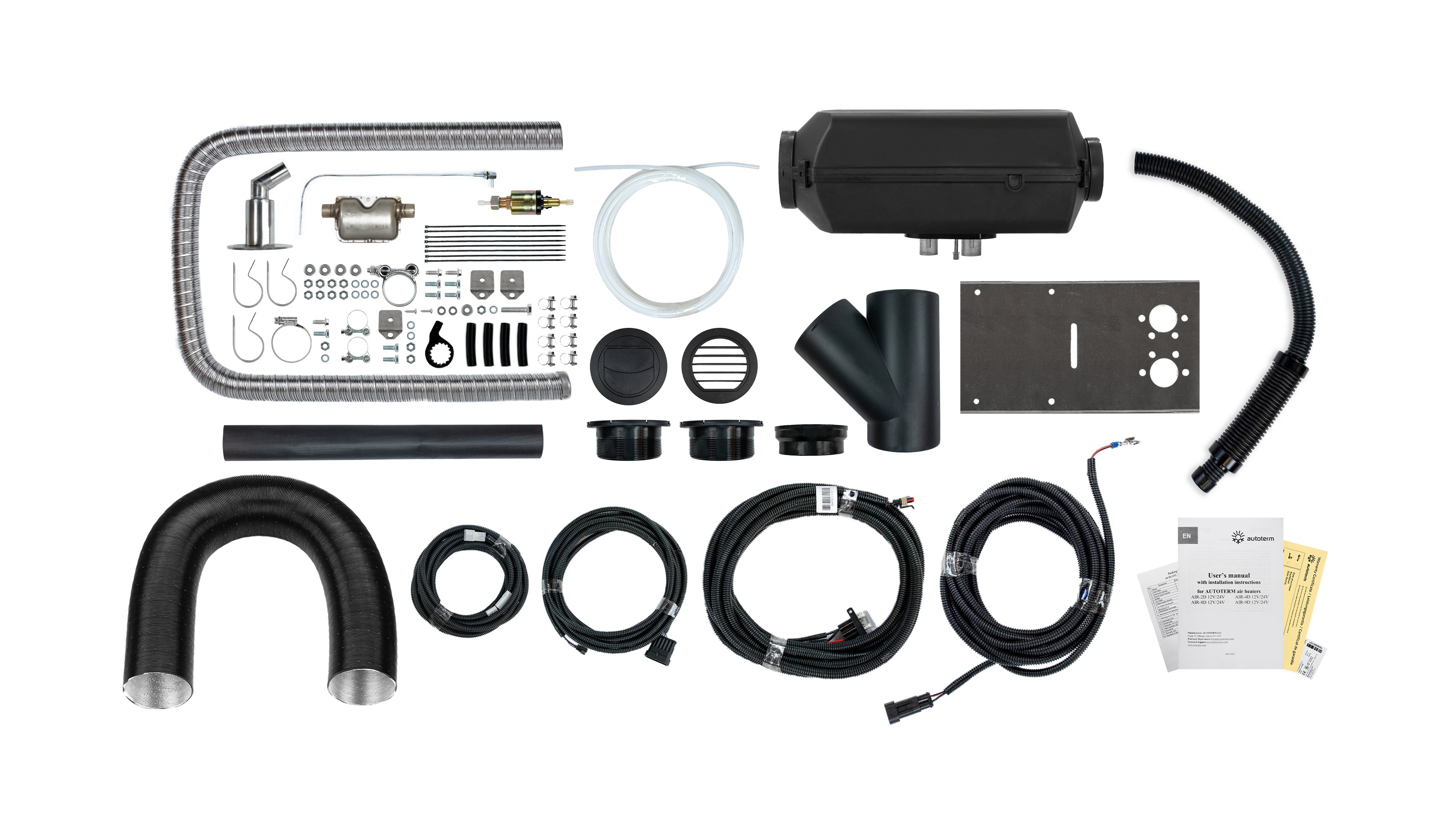 Autoterm Air 4D MARINE MEDIUM Installationssæt (12, 24V)
